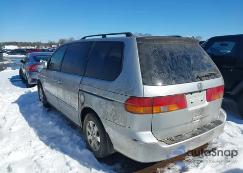 2002 Honda Odyssey Ex-L z USA, uszkodzony, nr VIN 5FNRL18922B055643